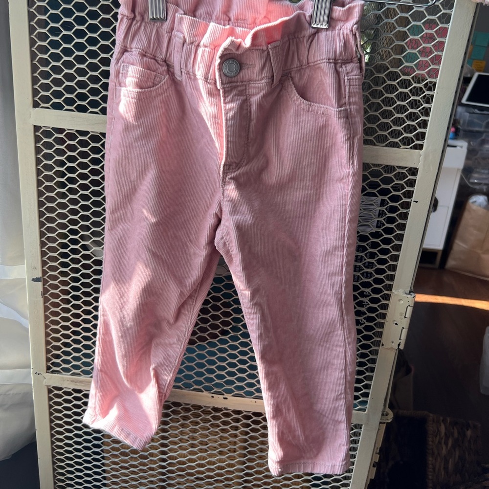 Gap Just Like Mom Jeans in Pink Corduroy size 3